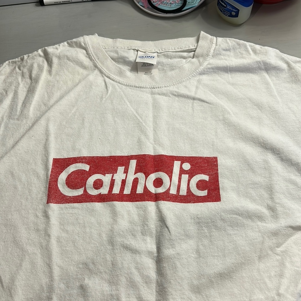 Catholic Supreme version shirt, Only worn once